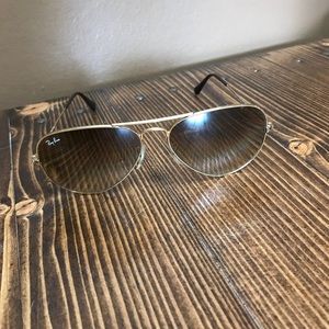 Ray-ban popular brown gradient large aviators